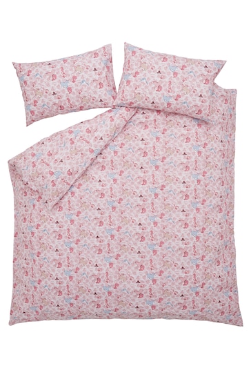 Cath Kidston Pink Unicorn Waves Duvet Cover and Pillowcase Set