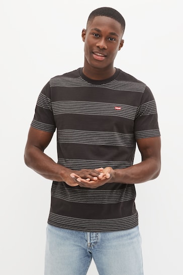 Levi's® Black Stripe Levi's® Grey Heather Original Housemark T-Shirt