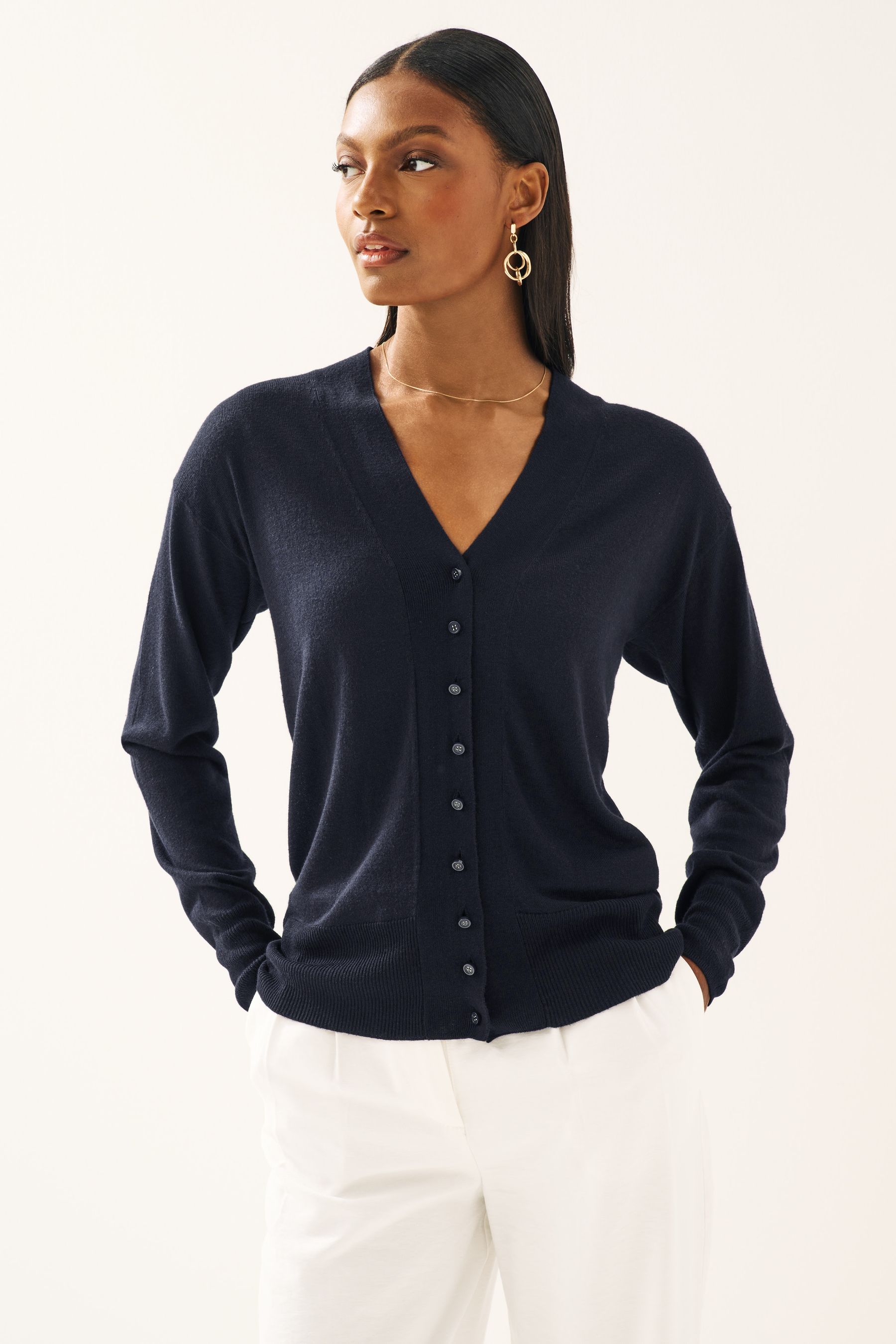 Next navy cardigan online ladies