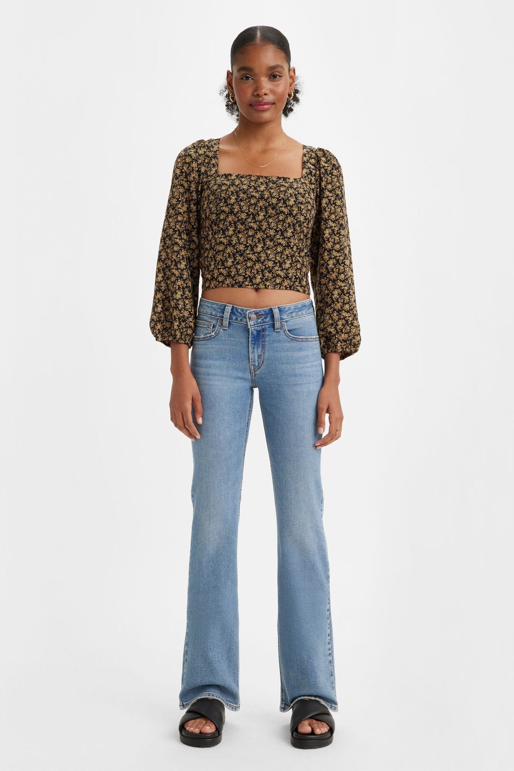 Light denim bootcut shop jeans
