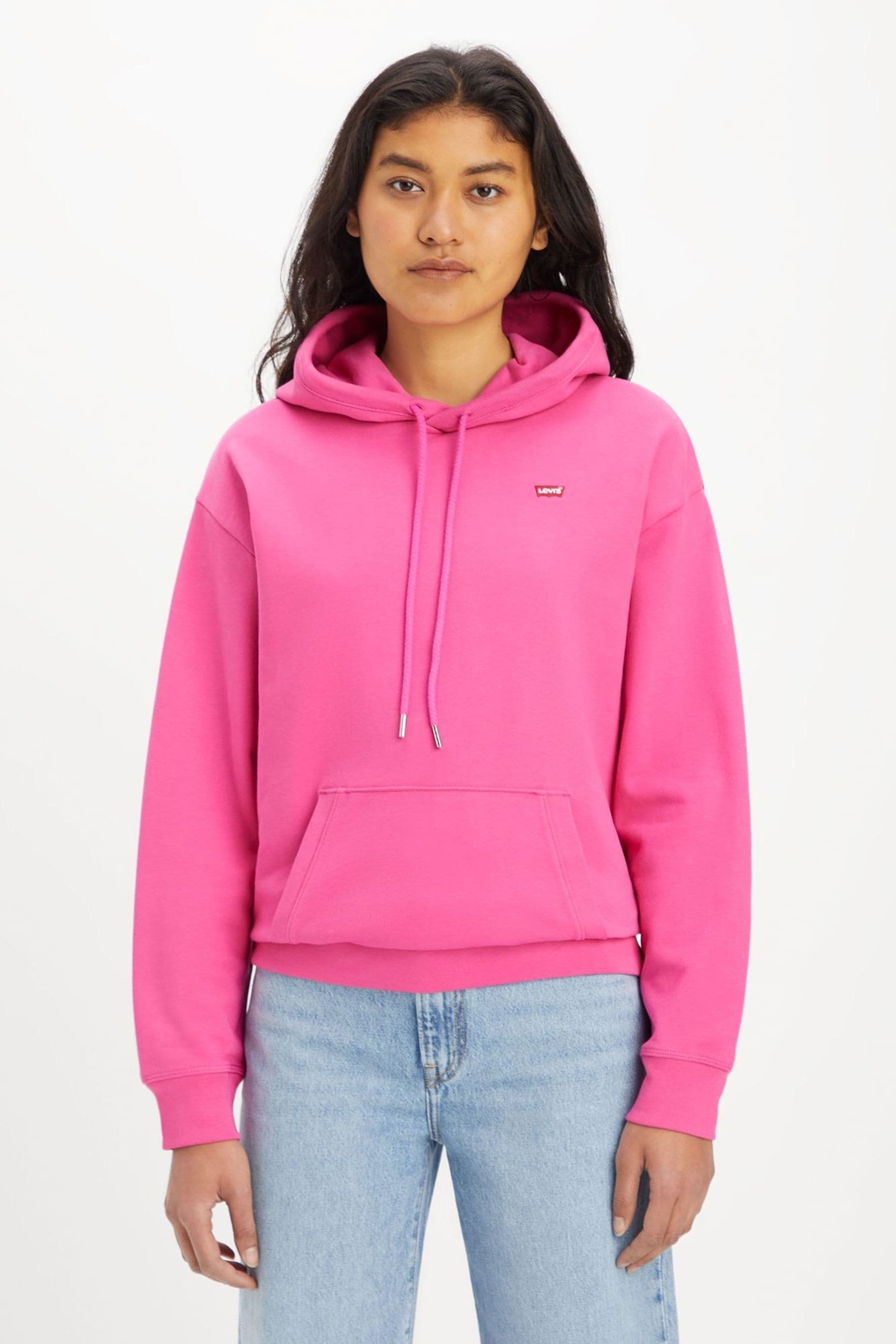Levi pink hoodie hotsell