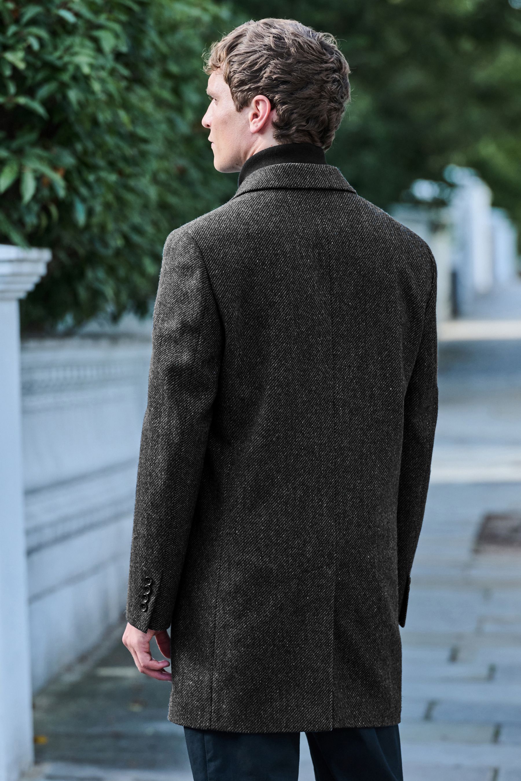 Charcoal topcoat store