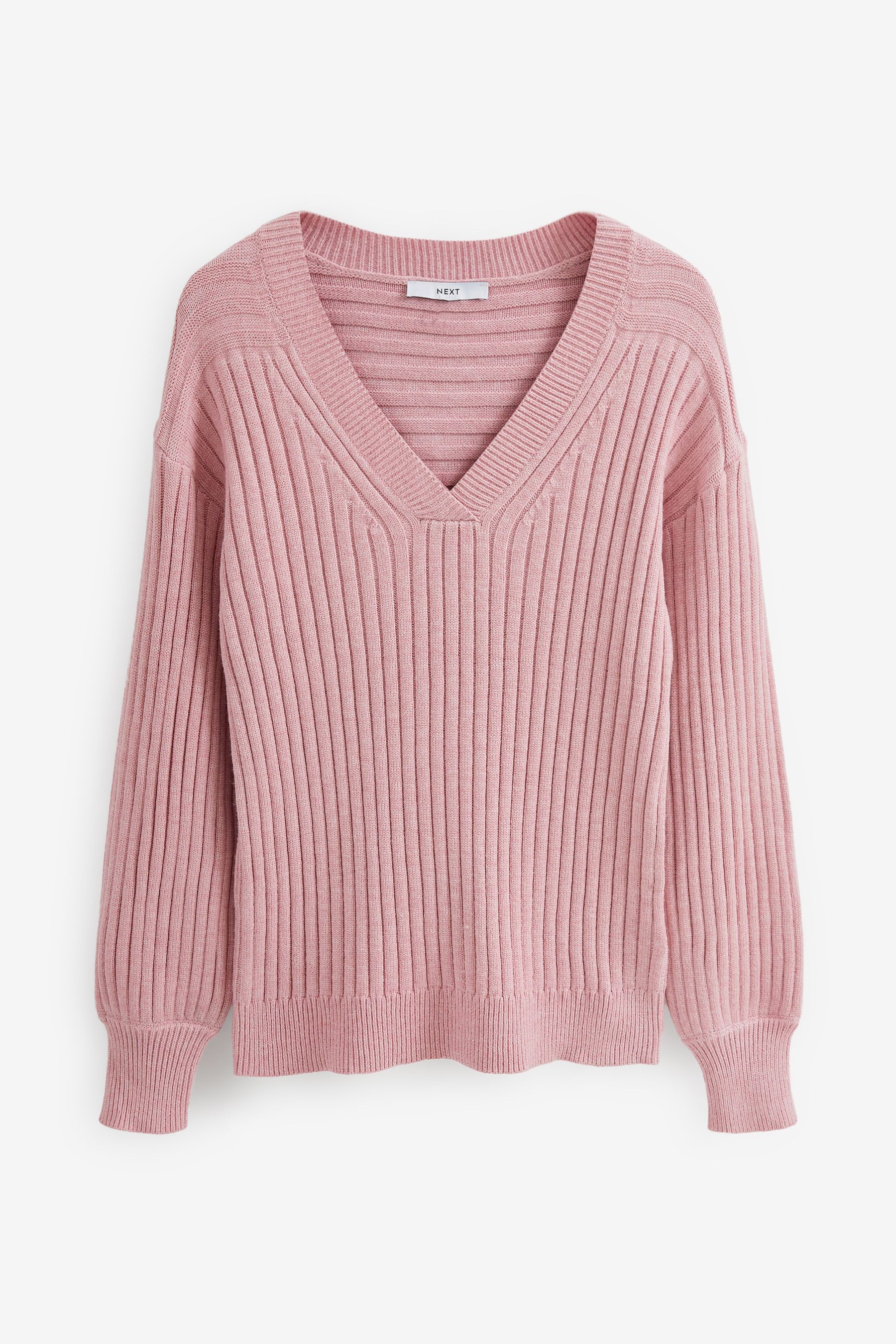 Soft blush ribbed hem cheap drape cardigan