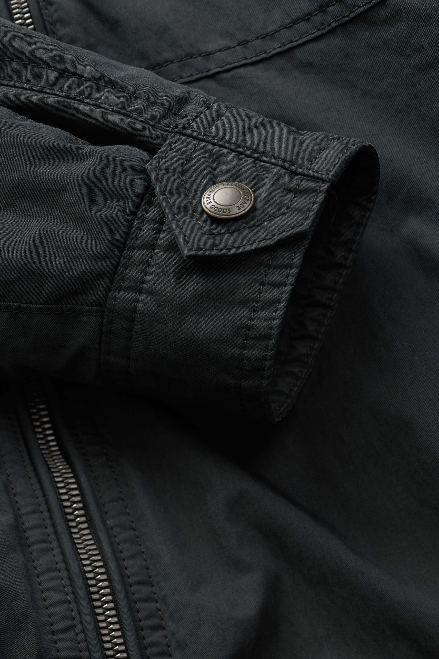 Black borg lined biker jacket cheap