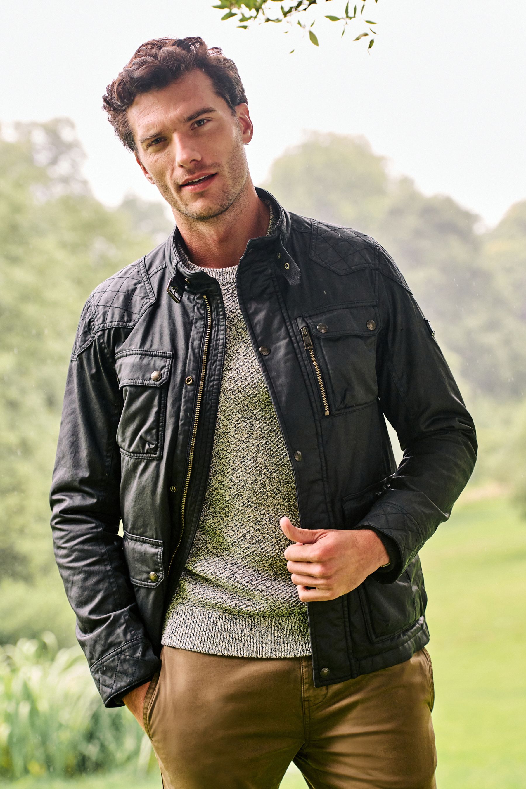 Coated moto cheap jacket