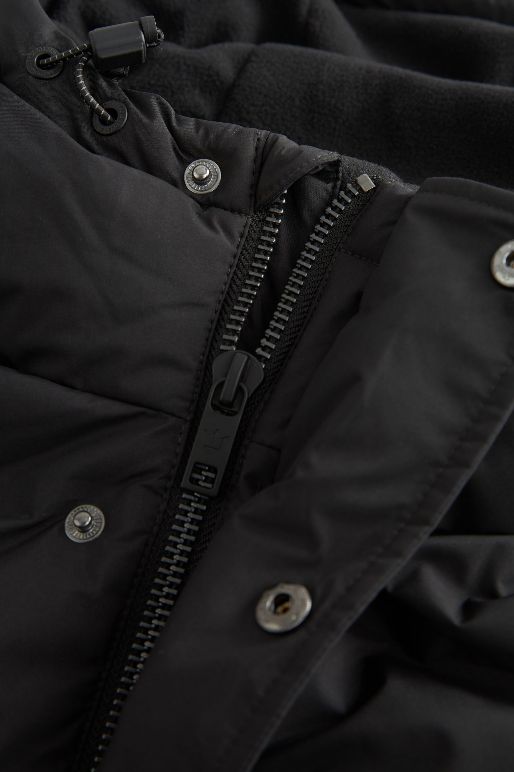 Buy Black Long Shower Resistant Puffer Coat from the Next UK