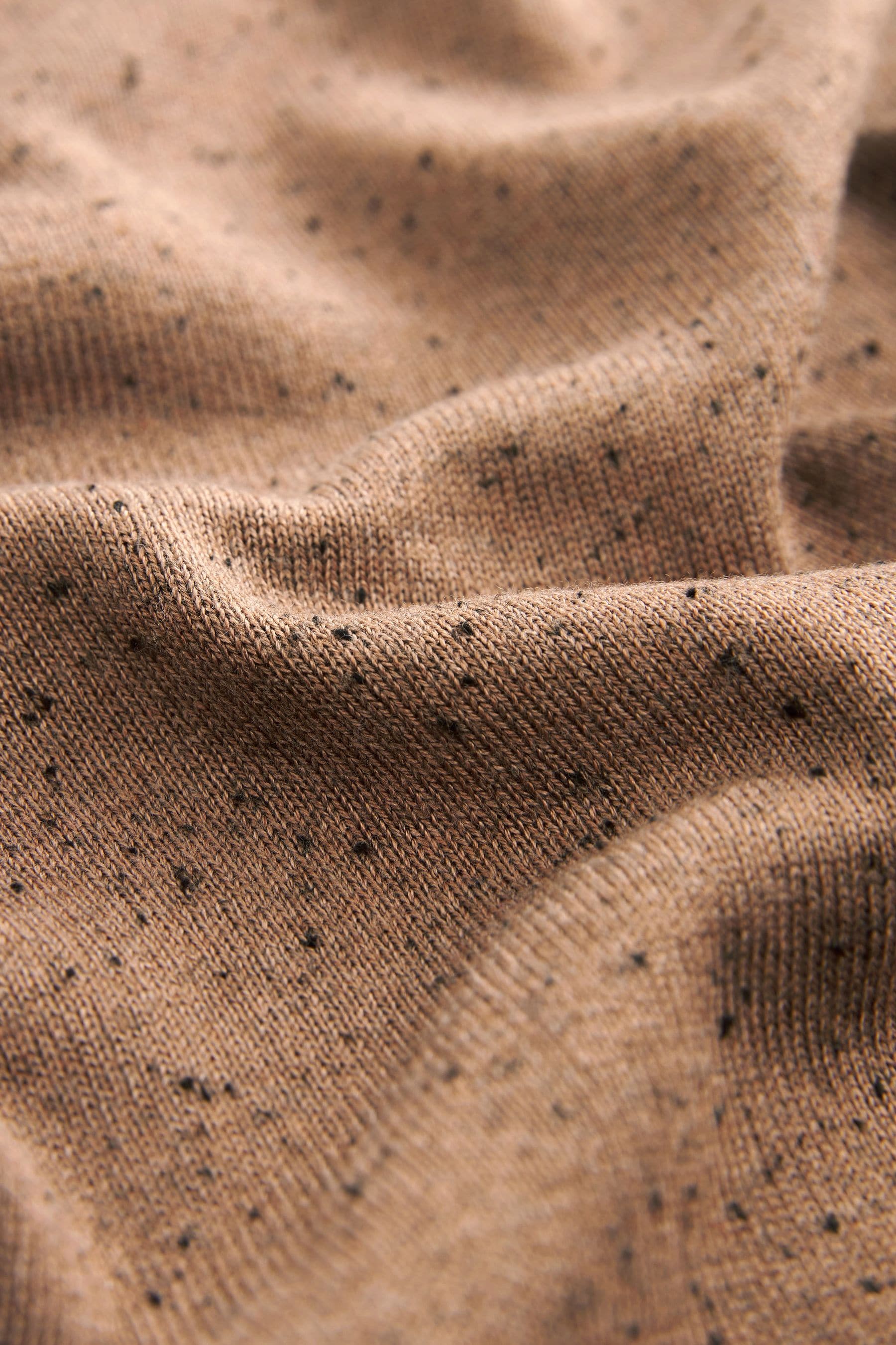 Camel crew discount neck jumper
