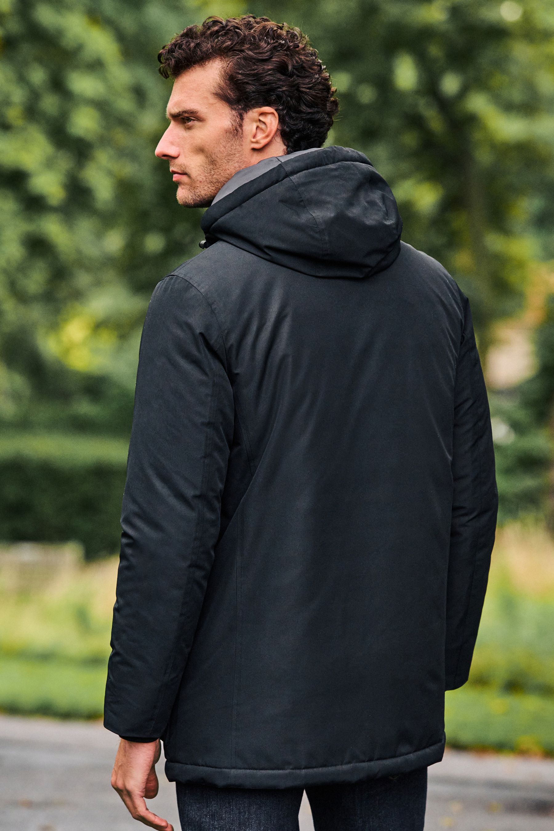 Buy Black Shower Resistant Parka Jacket from the Next UK online shop