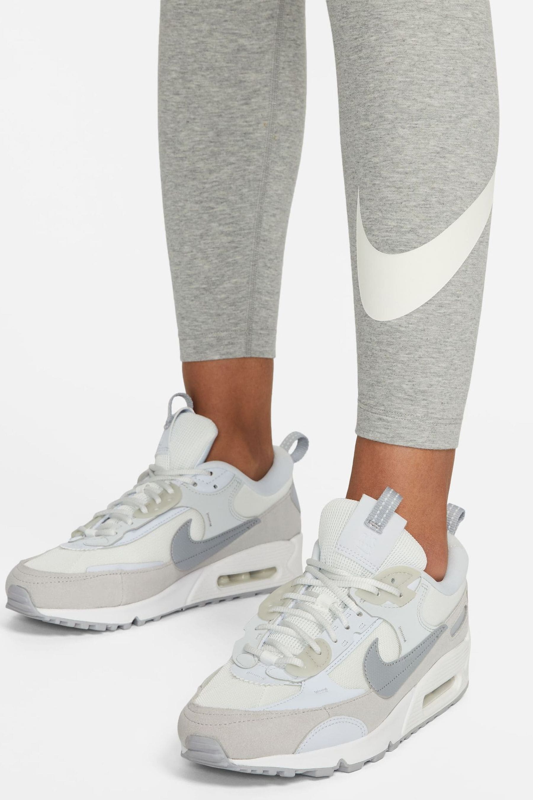 Nike grey swoosh leggings new arrivals