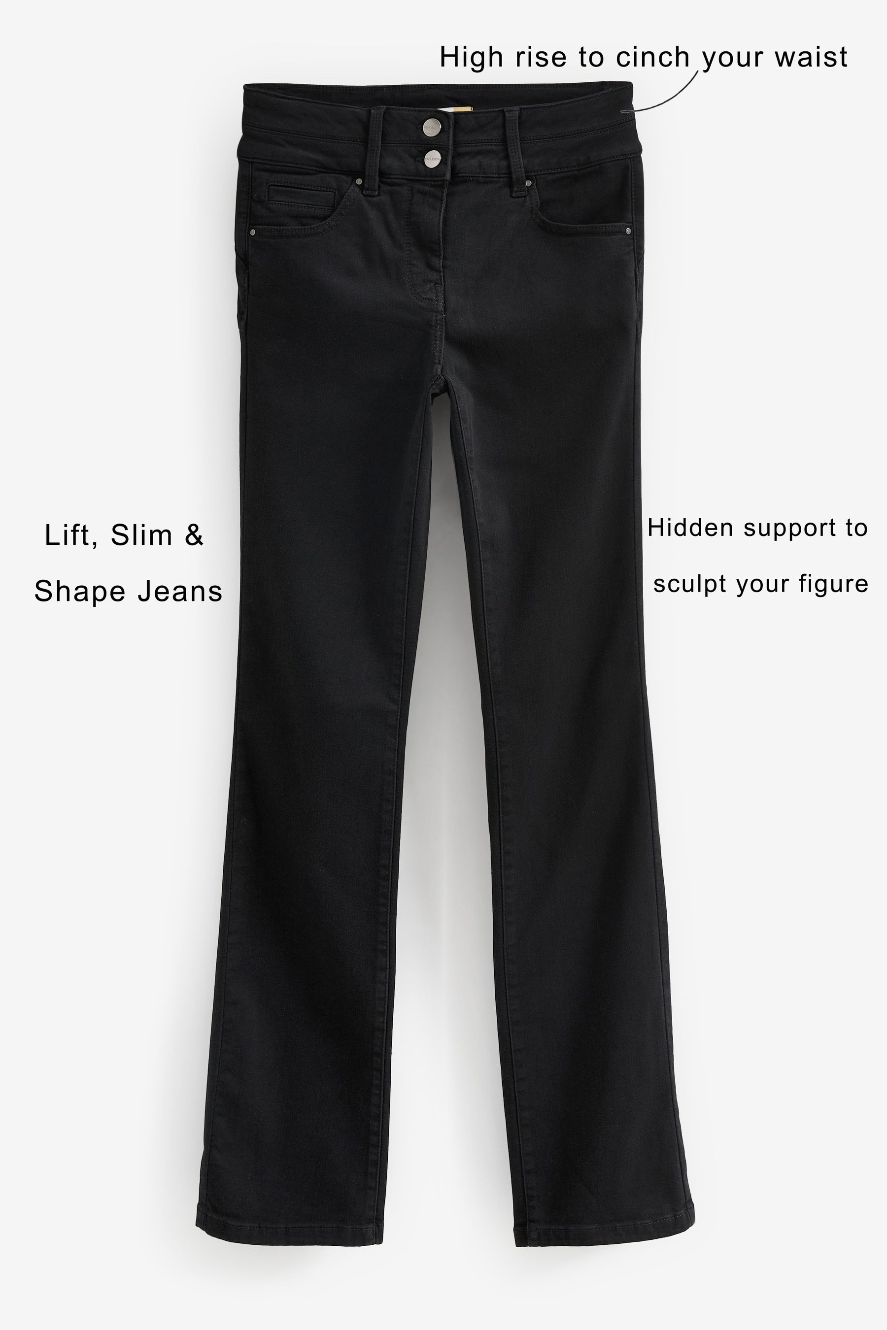 Black lift and shape sales jeans
