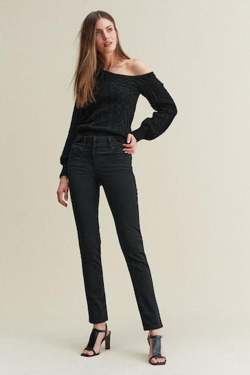 Black Slim Lift And Shape Jeans
