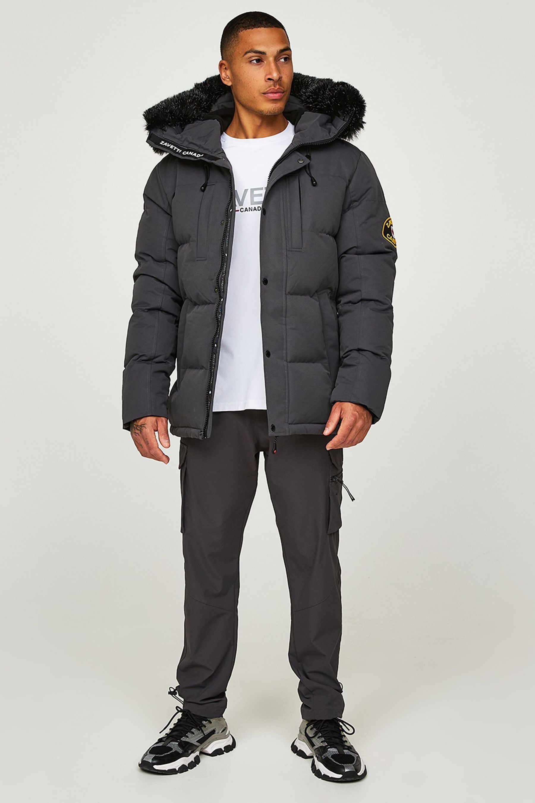 Buy Zavetti Canada Asphalt Oshawa 2.0 Puffer Parka Jacket With