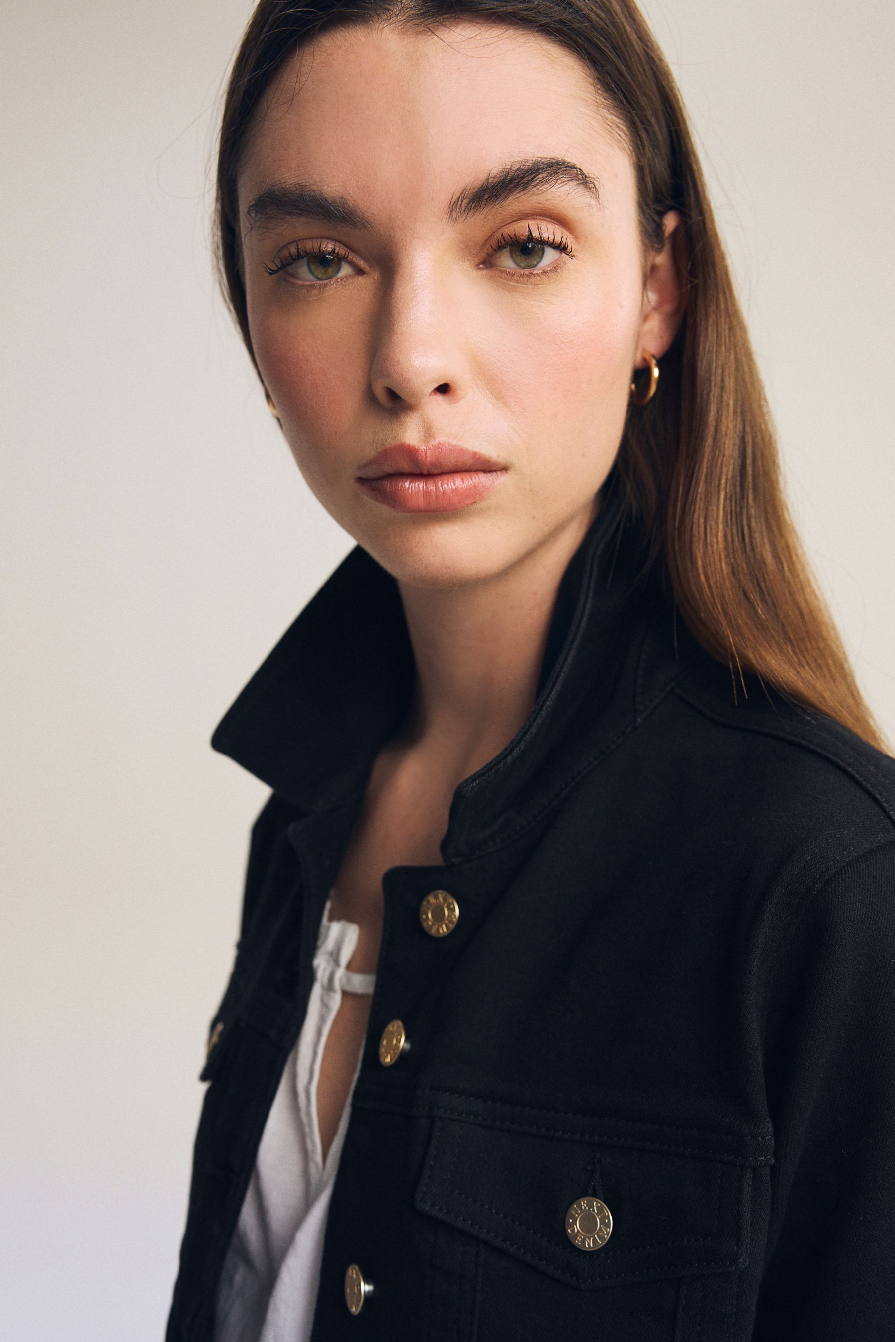 Next black denim jacket on sale