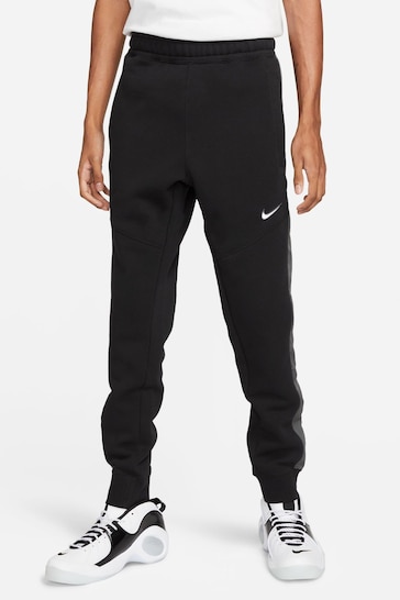 Nike Black Sportswear Fleece Colourblock Joggers