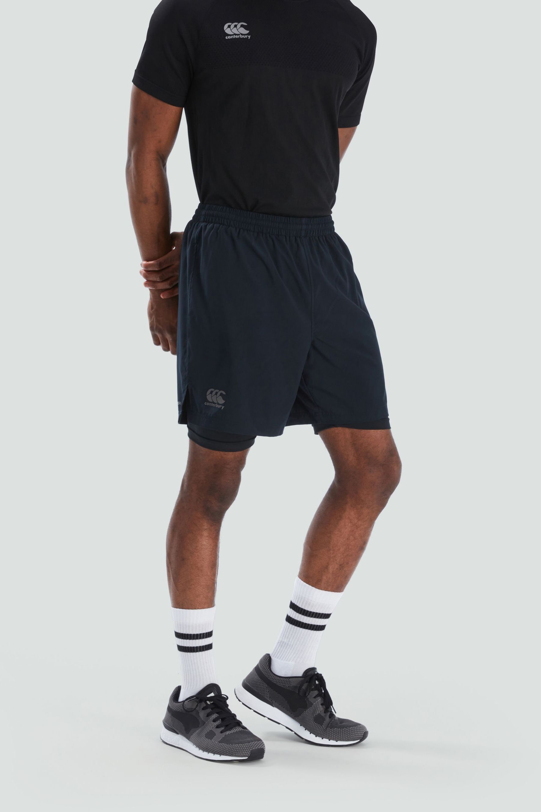 Buy Canterbury Black VapoDri 7 2 in 1 Shorts from the Next UK online shop