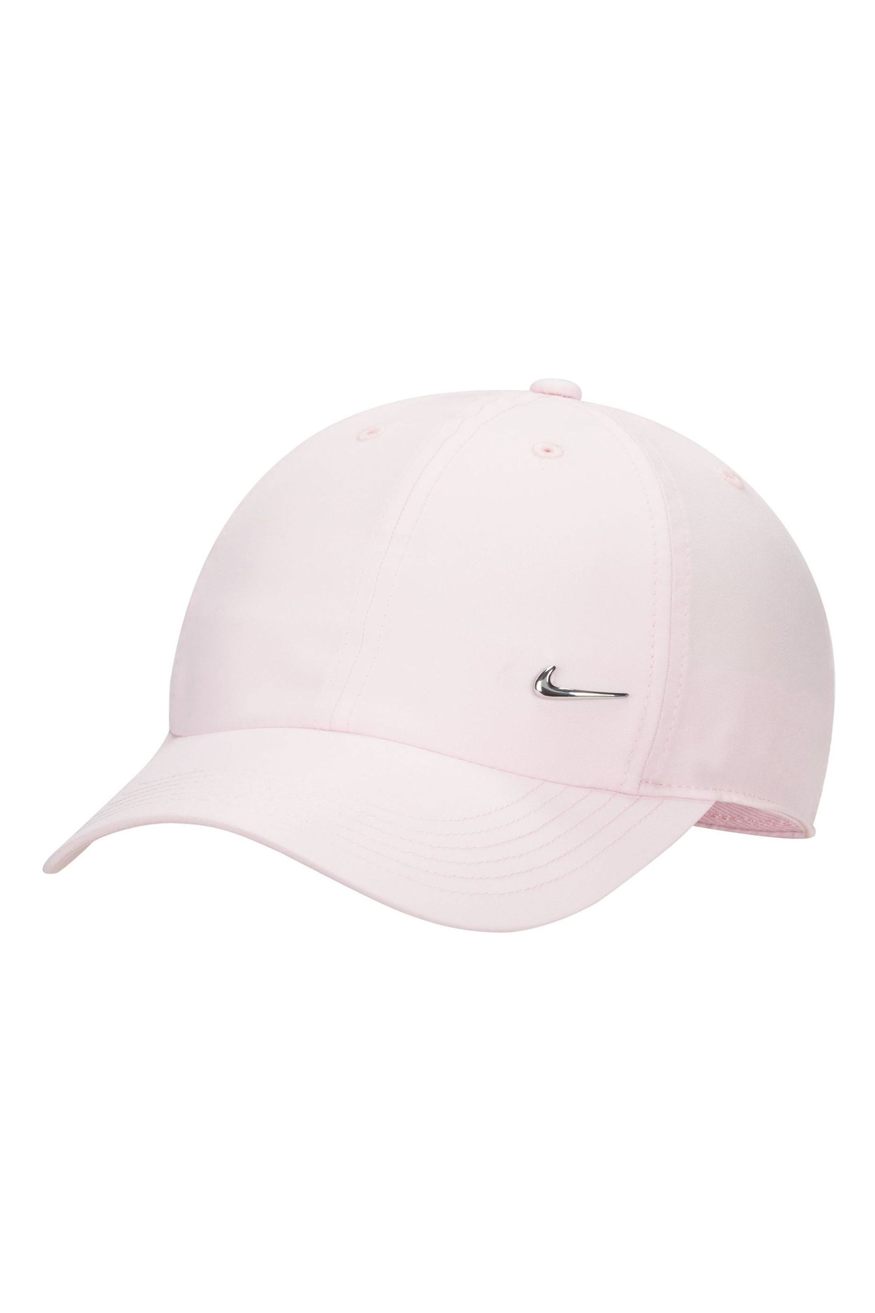 Buy Nike Pink Dri FIT Kids Club Unstructured Metal Swoosh Cap from the Next UK online shop