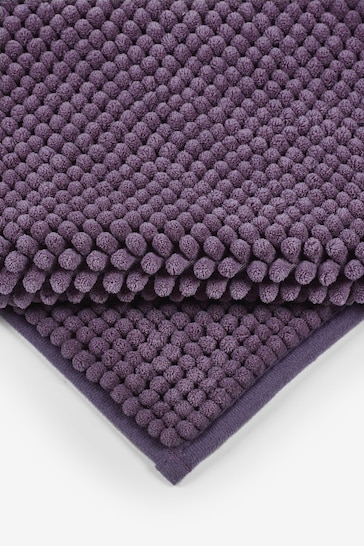 Plum Purple Bobble Bath Mat