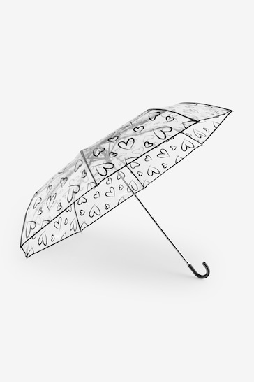 Clear Crook Handle Umbrella
