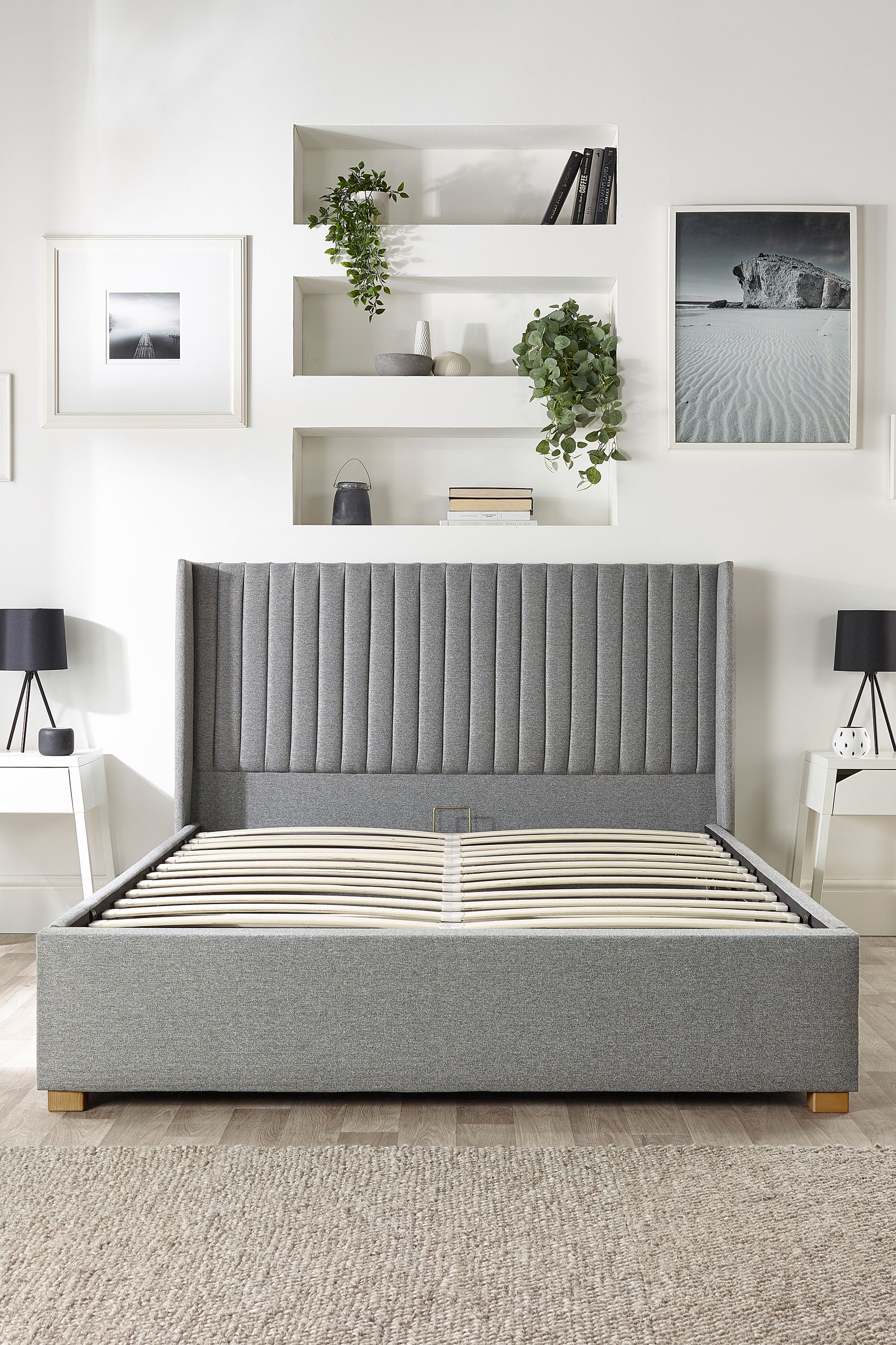 Wing store ottoman bed