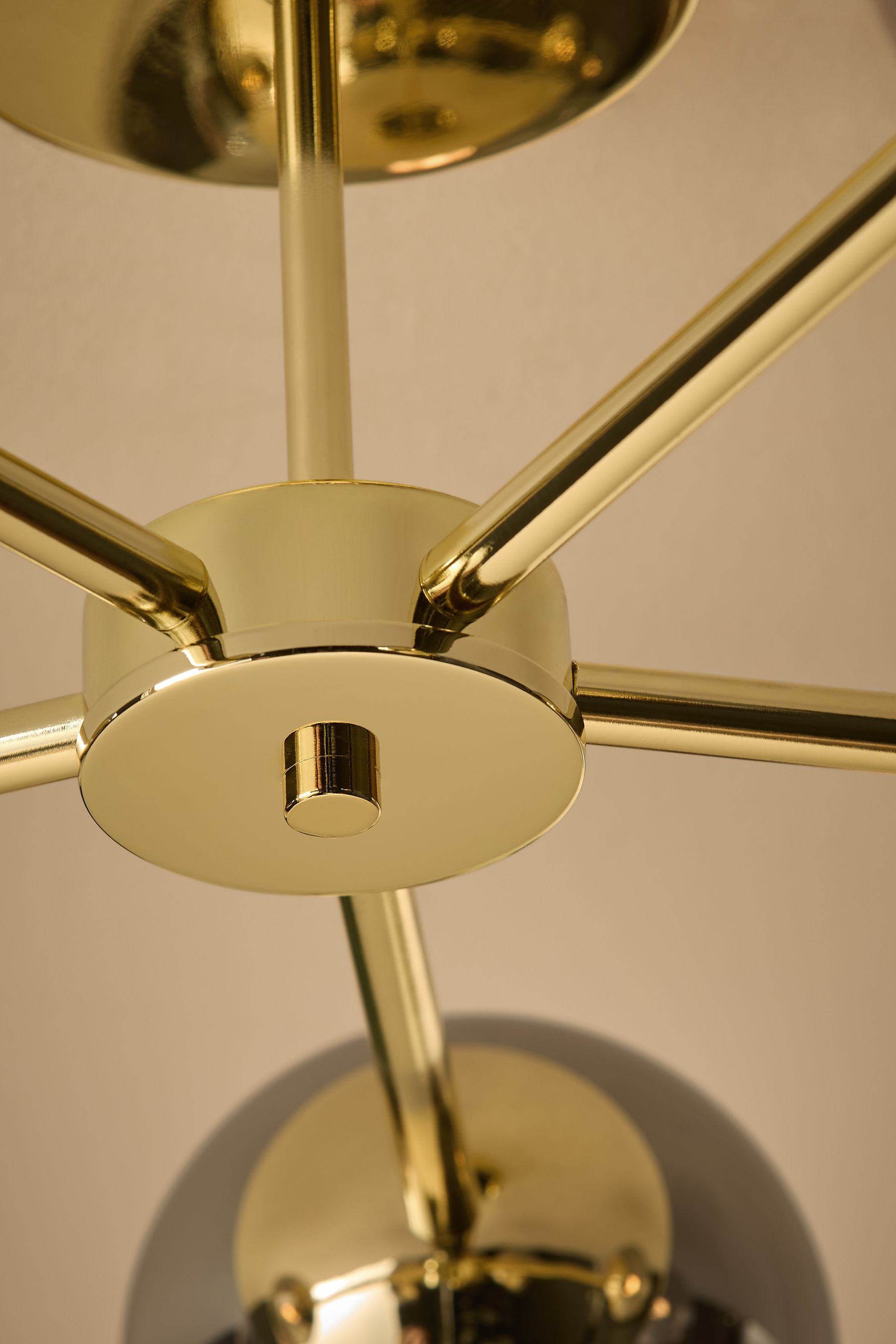 Globe large store flush pendant