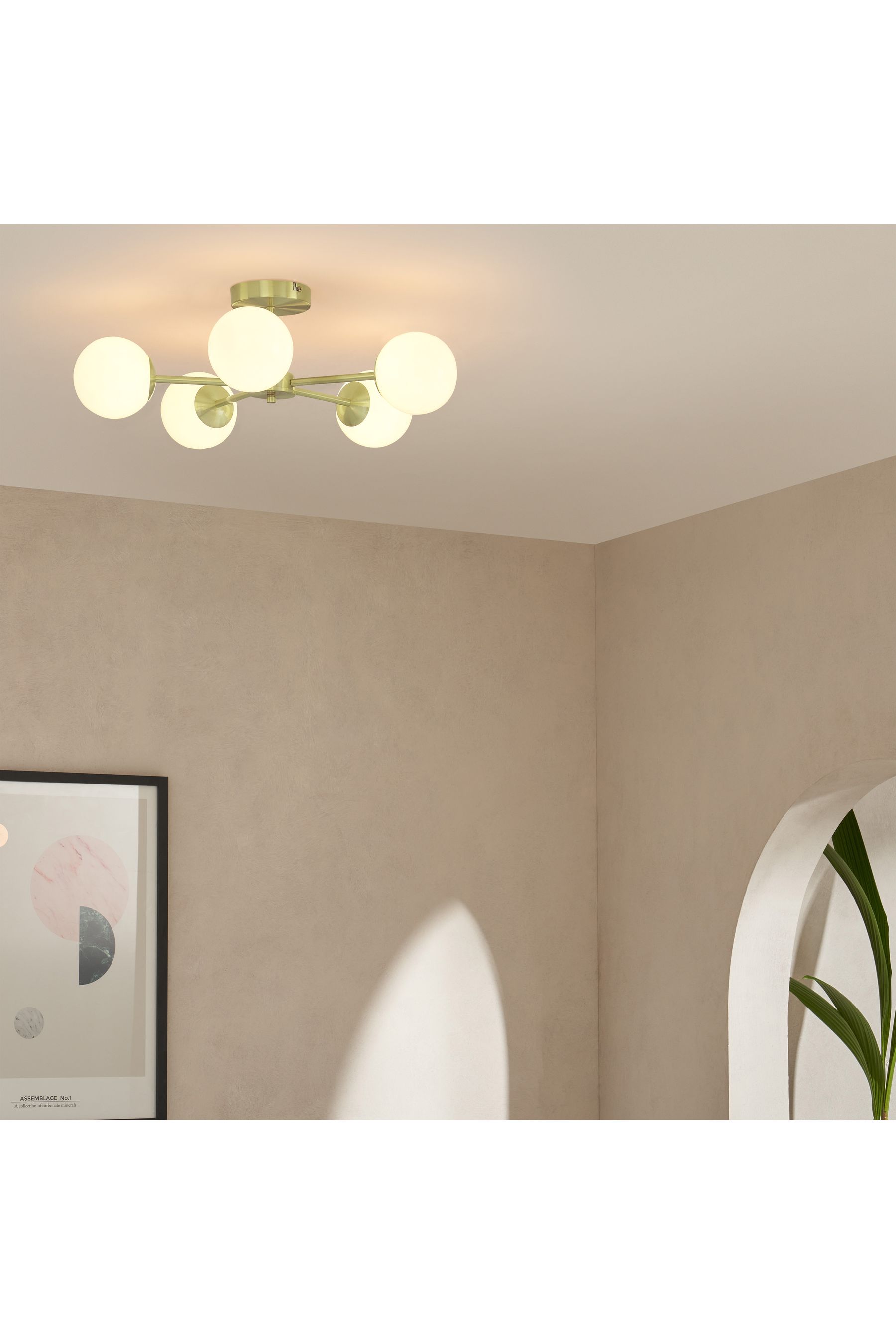 Globe large flush clearance pendant