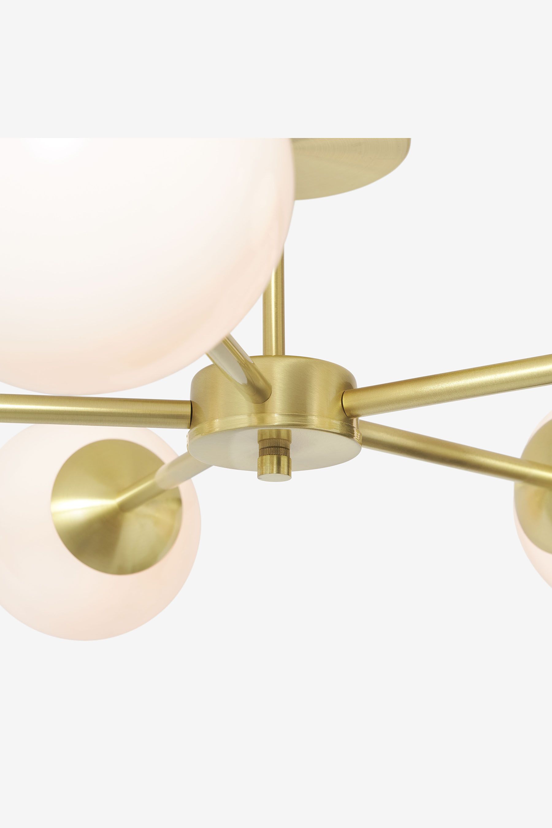 Globe large store flush pendant
