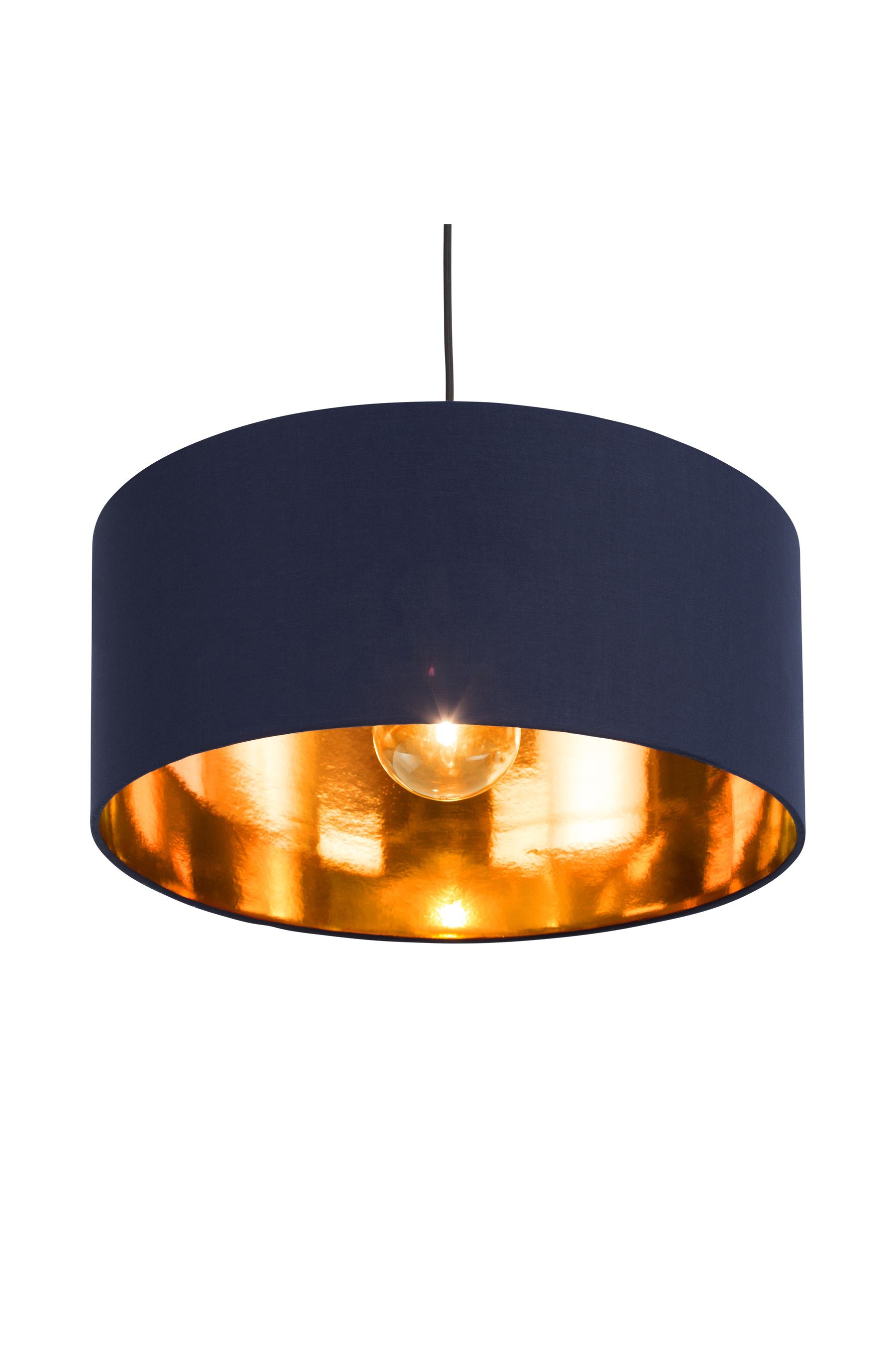 Made hotsell navy lampshade