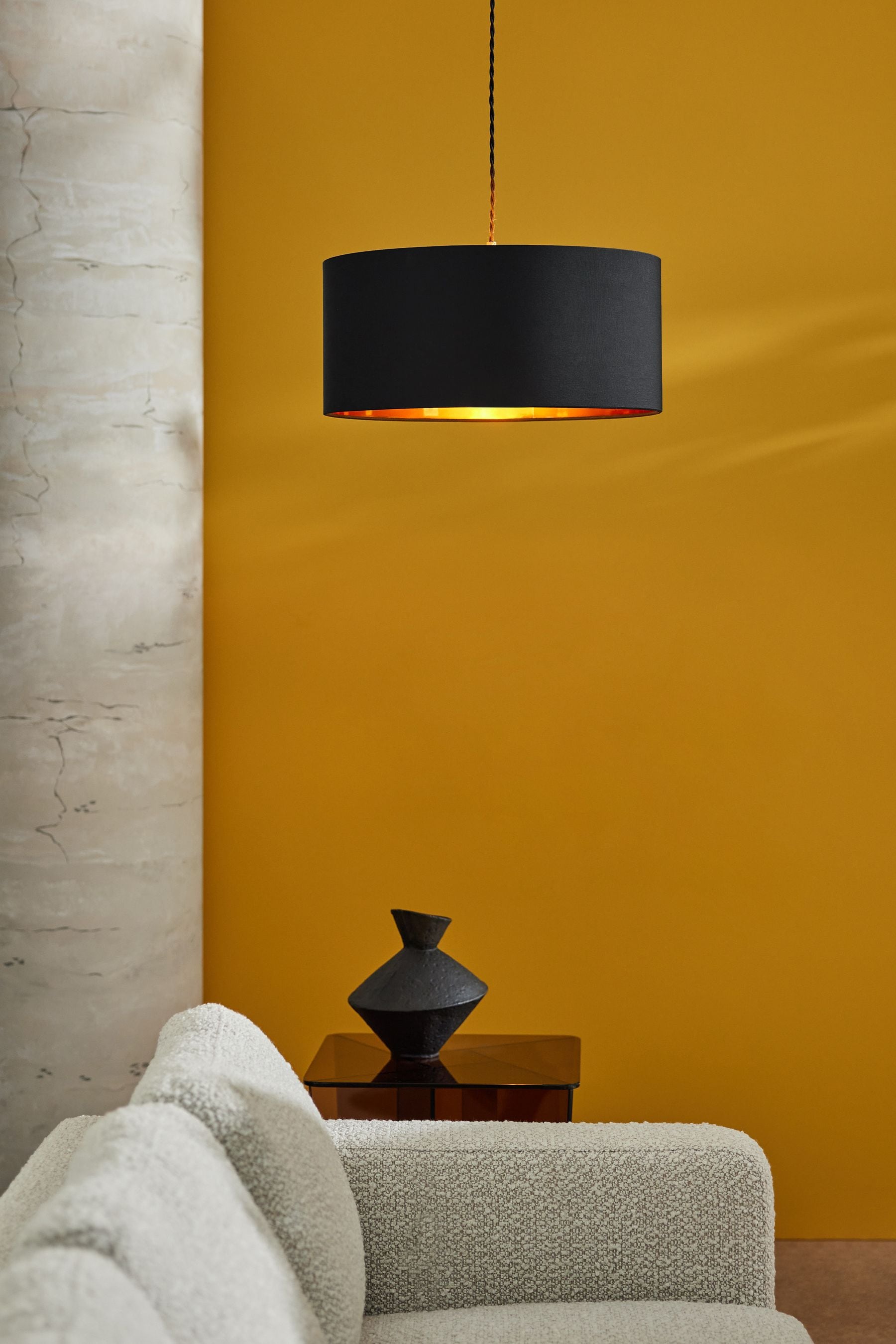 Black online copper lampshade