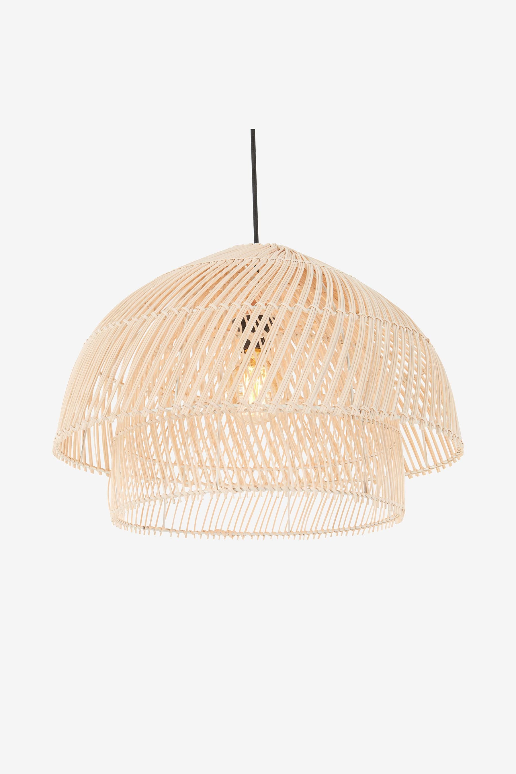 MADE.COM Natural Rattan Java Layered Pendant Lamp Shade