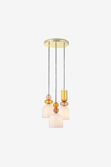 MADE.COM Pink Multi Whitney Cluster Pendant Lamp