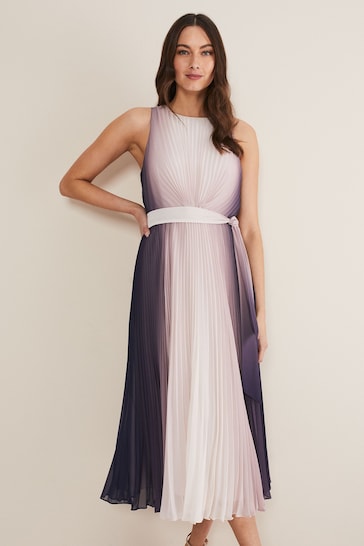 Phase Eight Natural Simara Ombre Dress