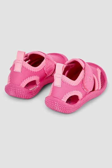 JoJo Maman Bébé Pink Beach & Swim Sandals