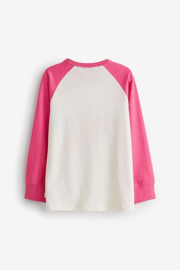 Little Bird by Jools Oliver Pink Dance Glitter Long Sleeve Colourful T-Shirt