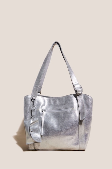 White Stuff Silver Hannah Leather Bag