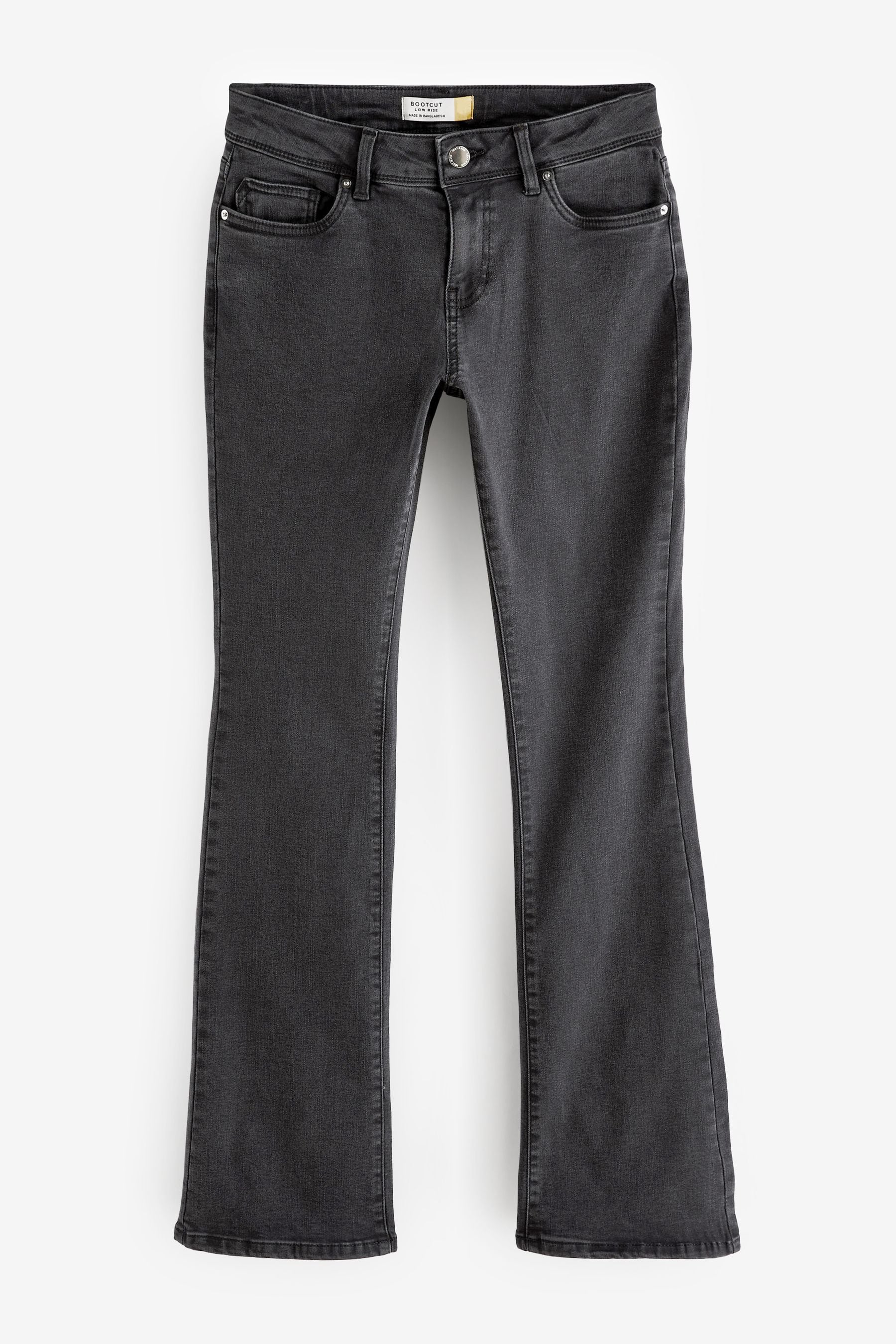 Girls black boot cut jeans sales