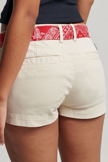Superdry Oatmeal Vintage Chino Hot Shorts