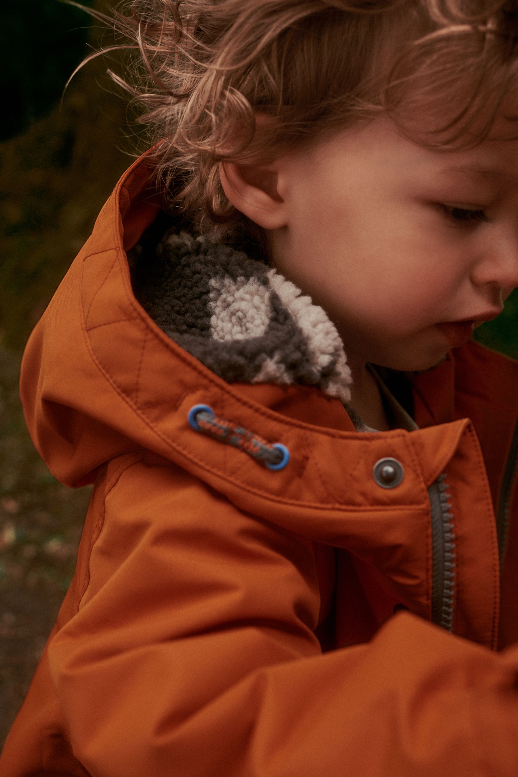 Orange lined parka hot sale