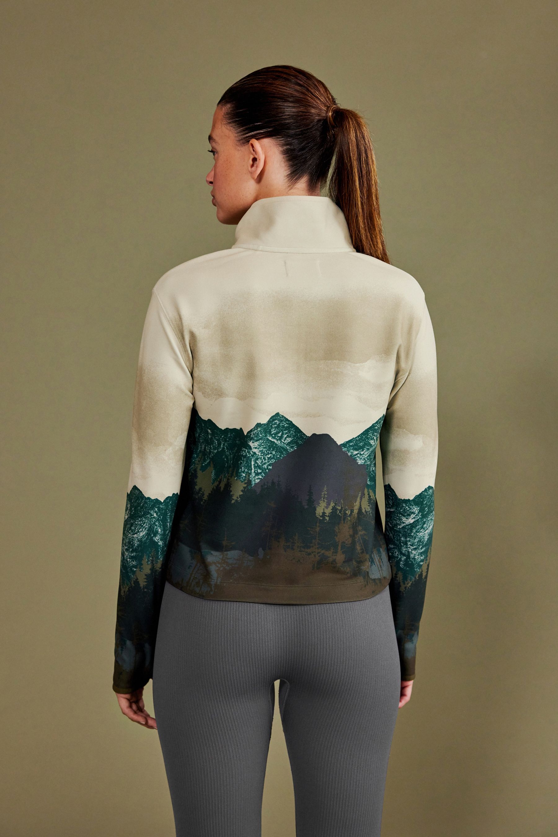 Neutral Outdoor Next Elements Senic Print Fleece Jumper