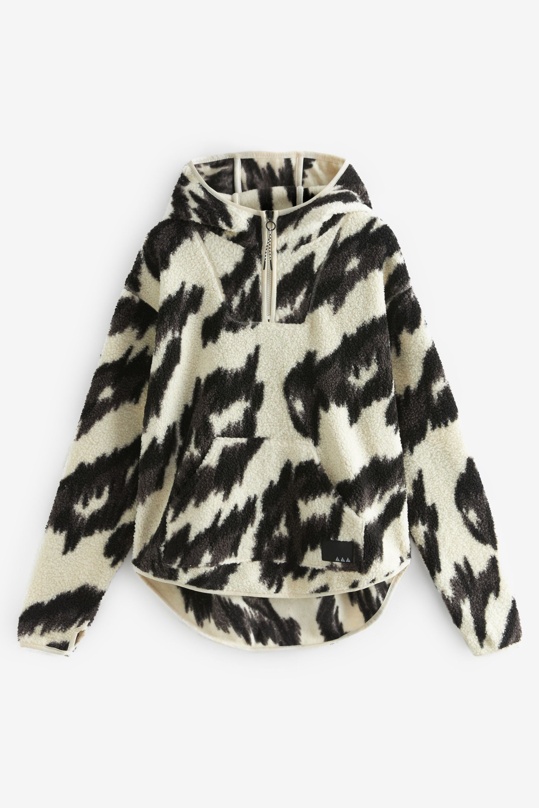 Buy Monochrome Print Outdoor Next Elements Hooded Teddy Borg