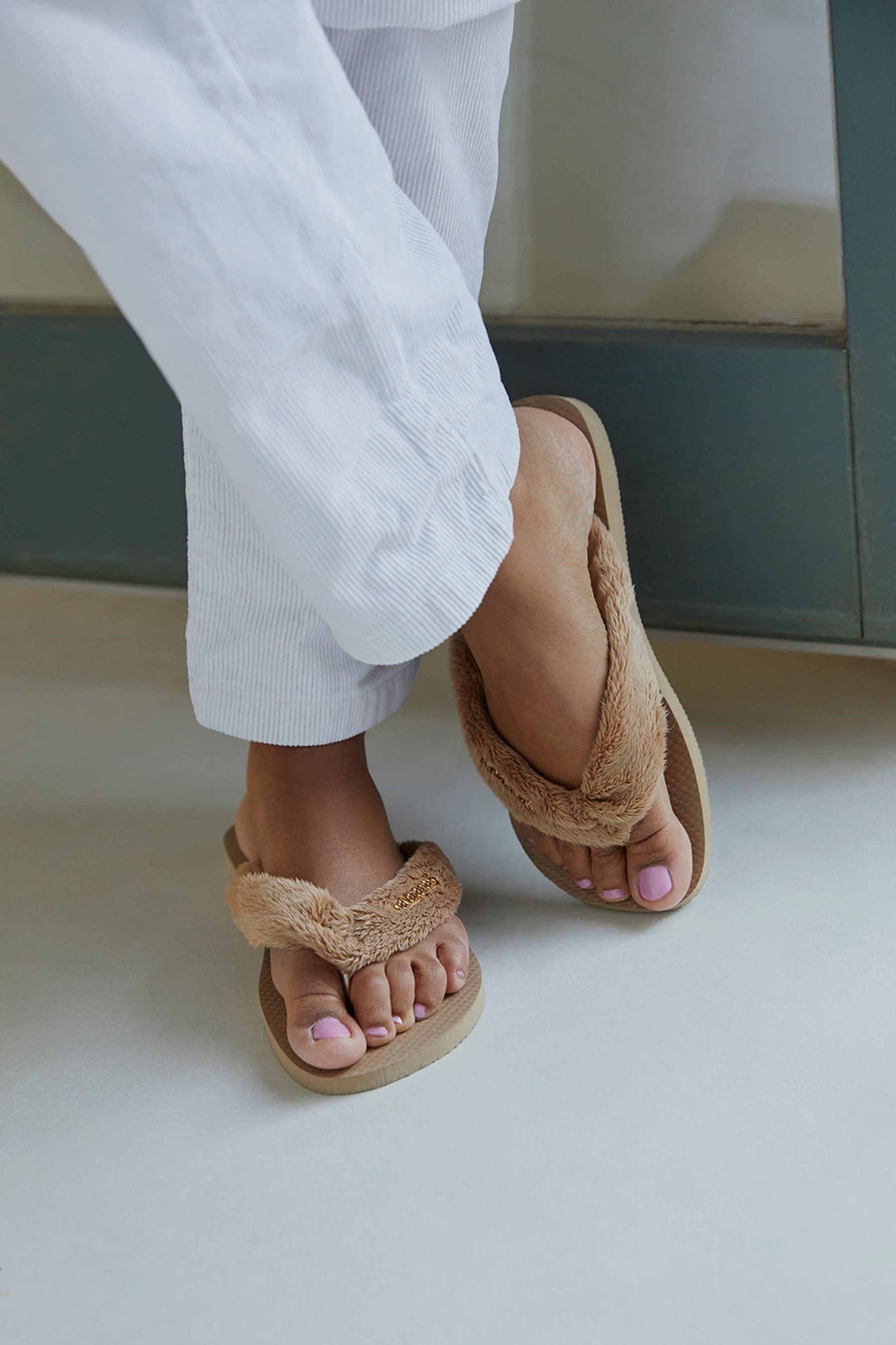 Buy Havaianas Fluffy Flip Flops from the Next UK online shop