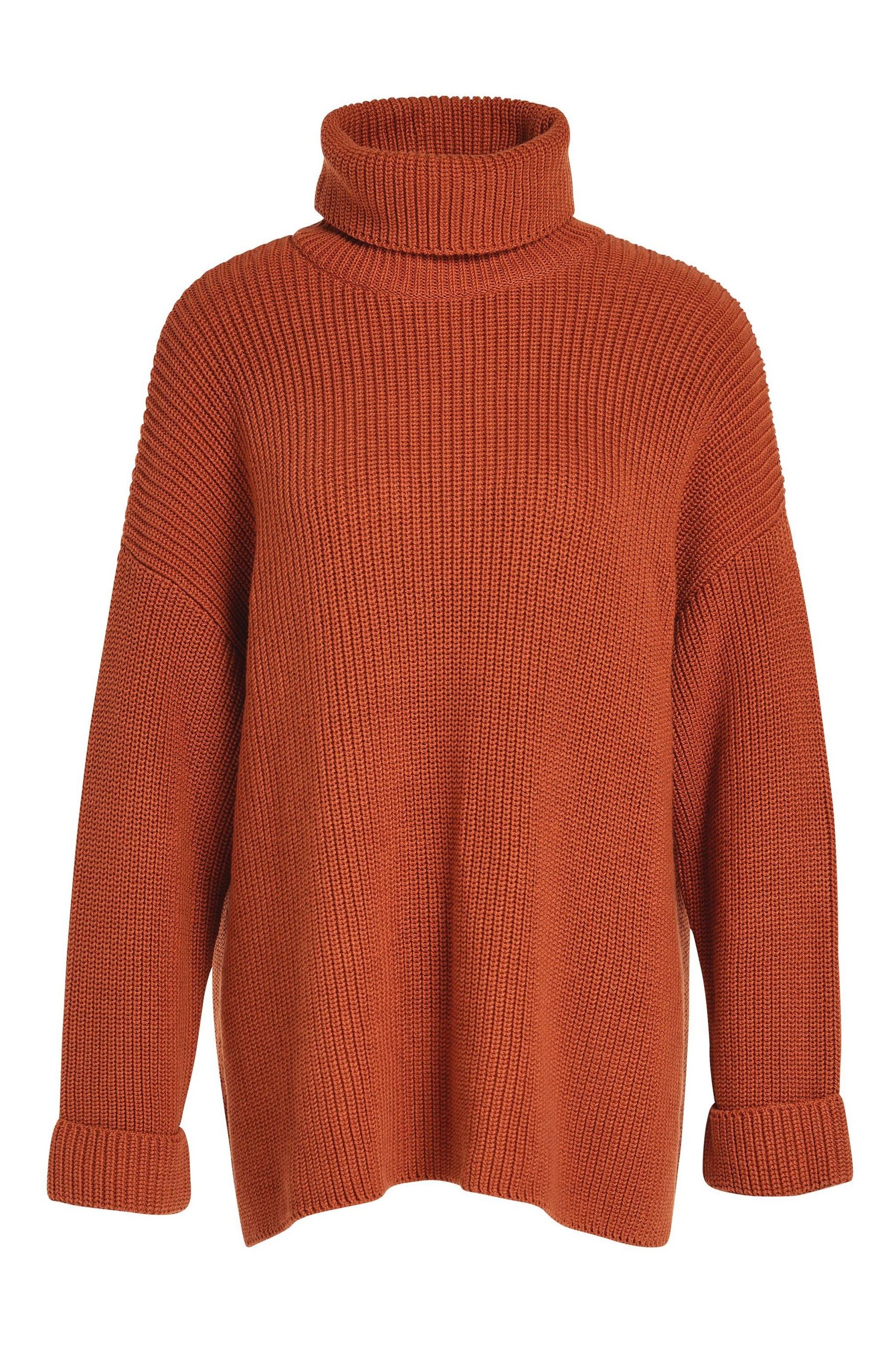 Baggy orange turtleneck discount sweater