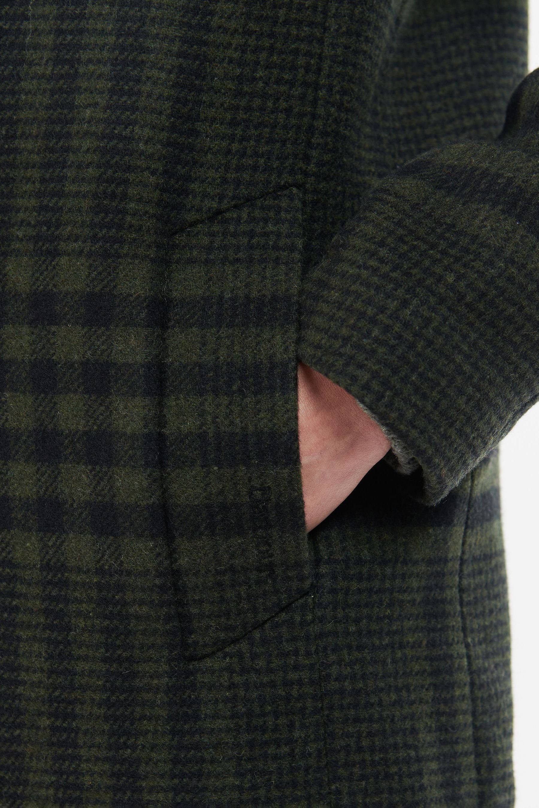 Barbour wool shop coat Green