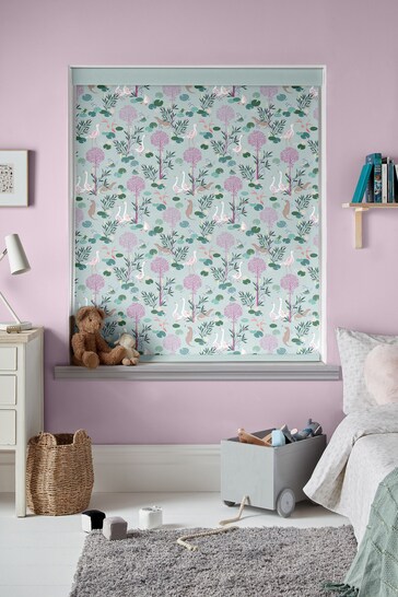 Sara Miller Blue Riverbank Tales Made to Measure Roller Blinds