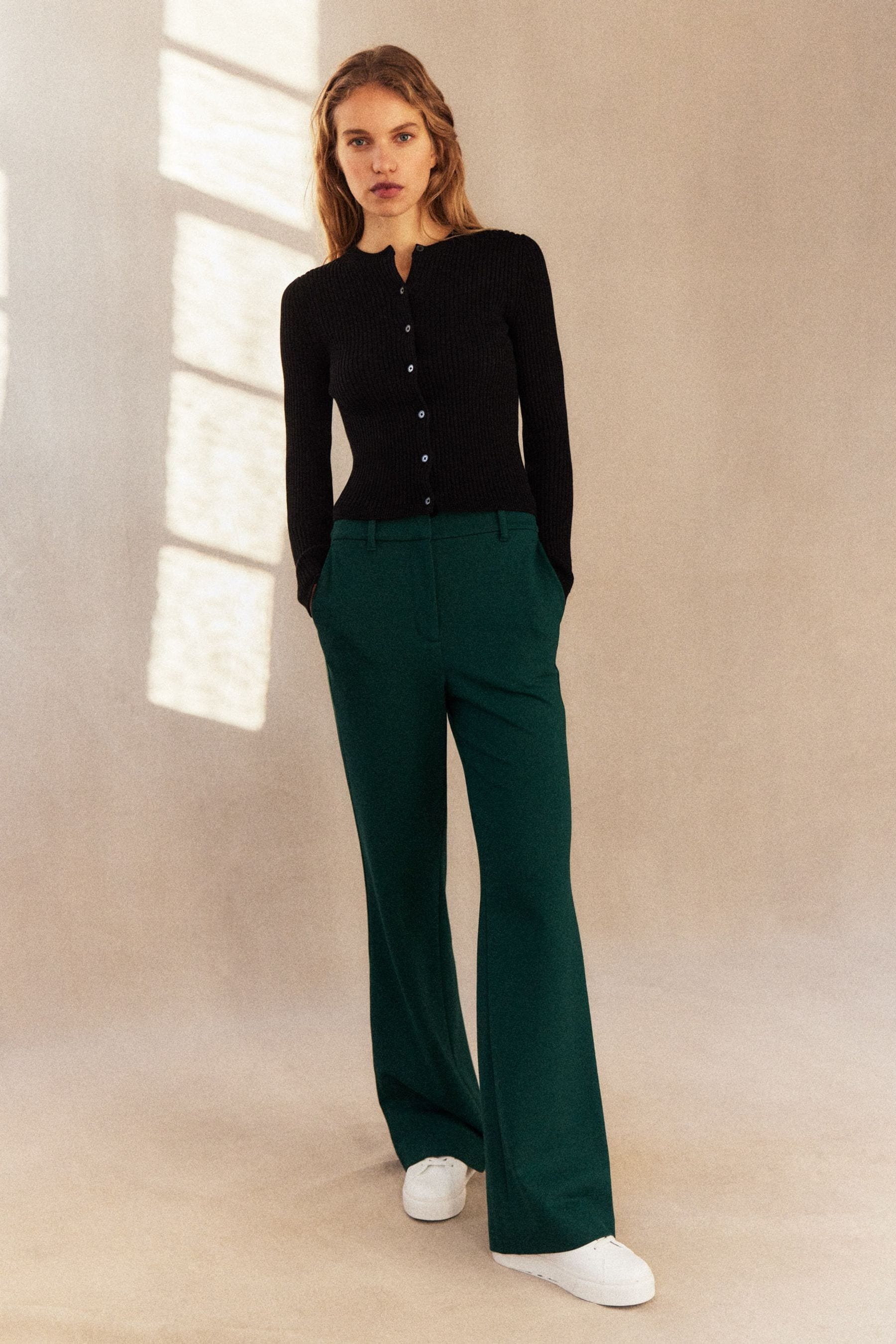 Green ponte pants 2025