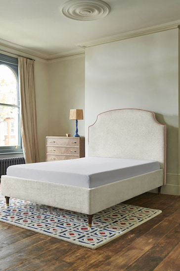 Nina Campbell Clabon Natural Lowndes Upholstered Bed