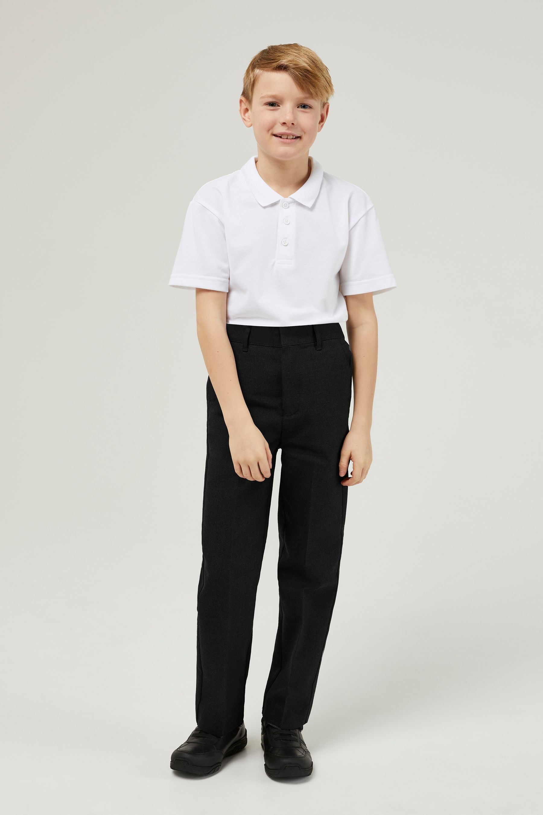Boys slim fit school shorts top