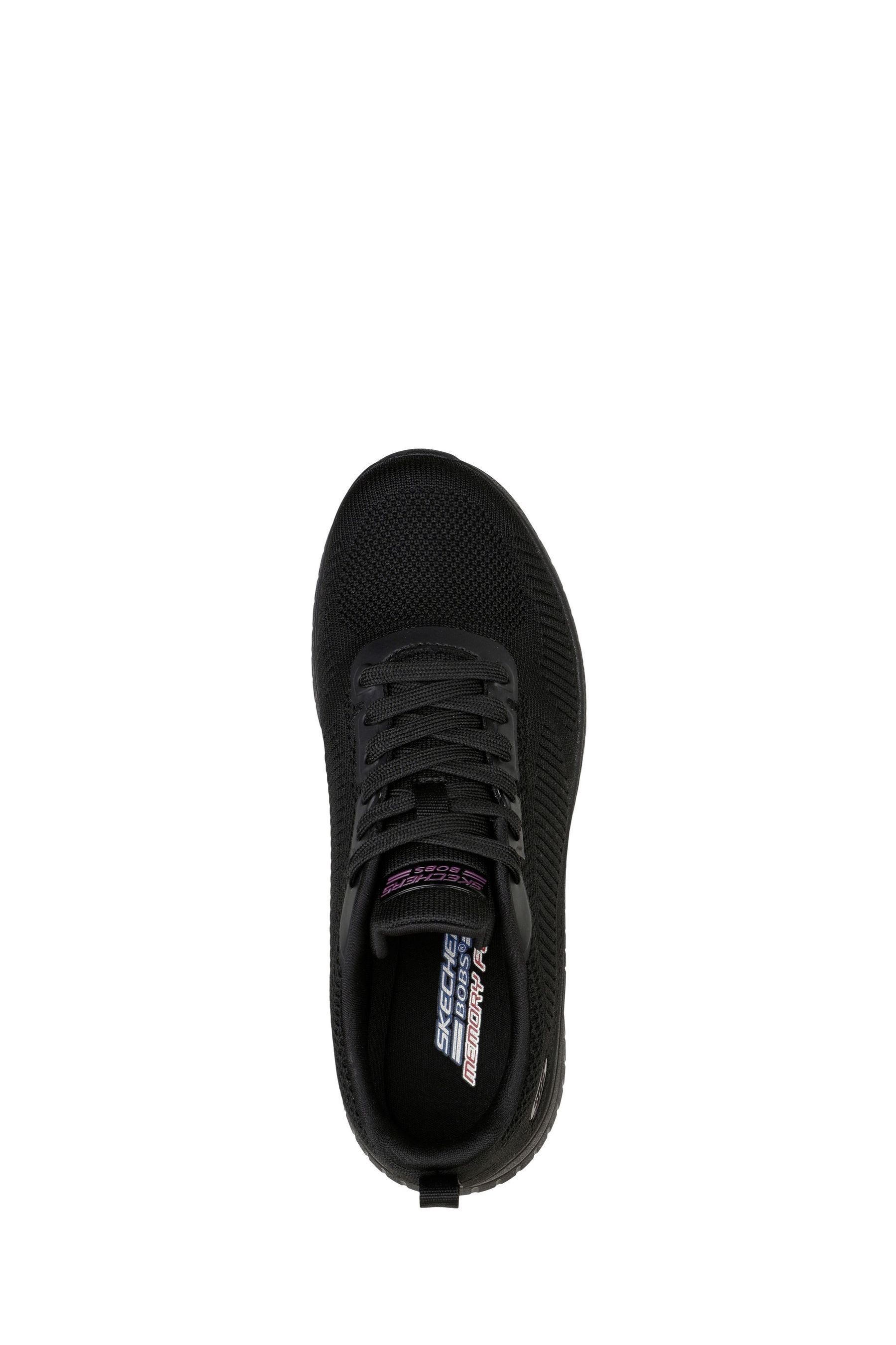 Buy Skechers Black Regular Wide Fit Womens Bobs Squad Chaos Face