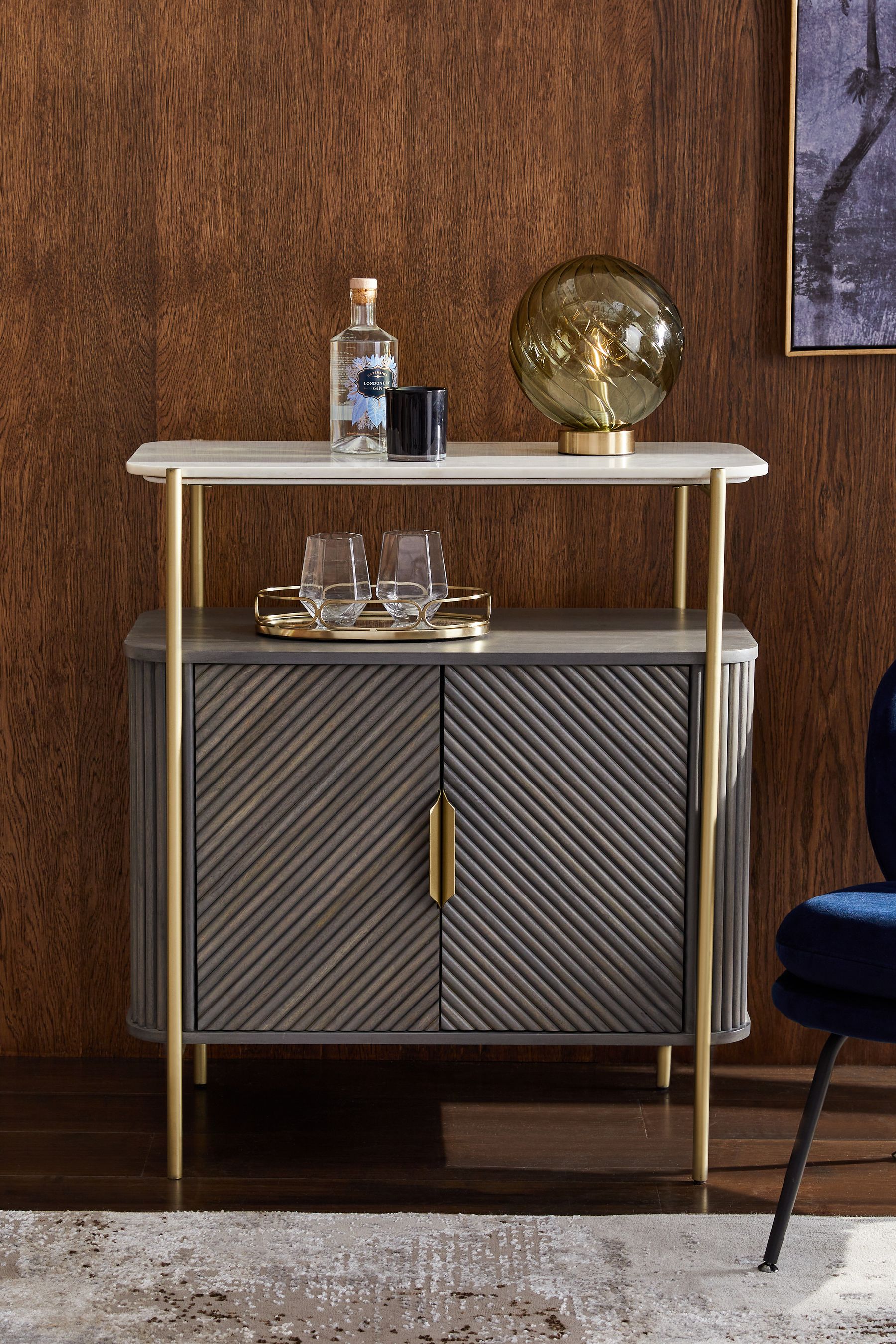 Marble shop drinks cabinet
