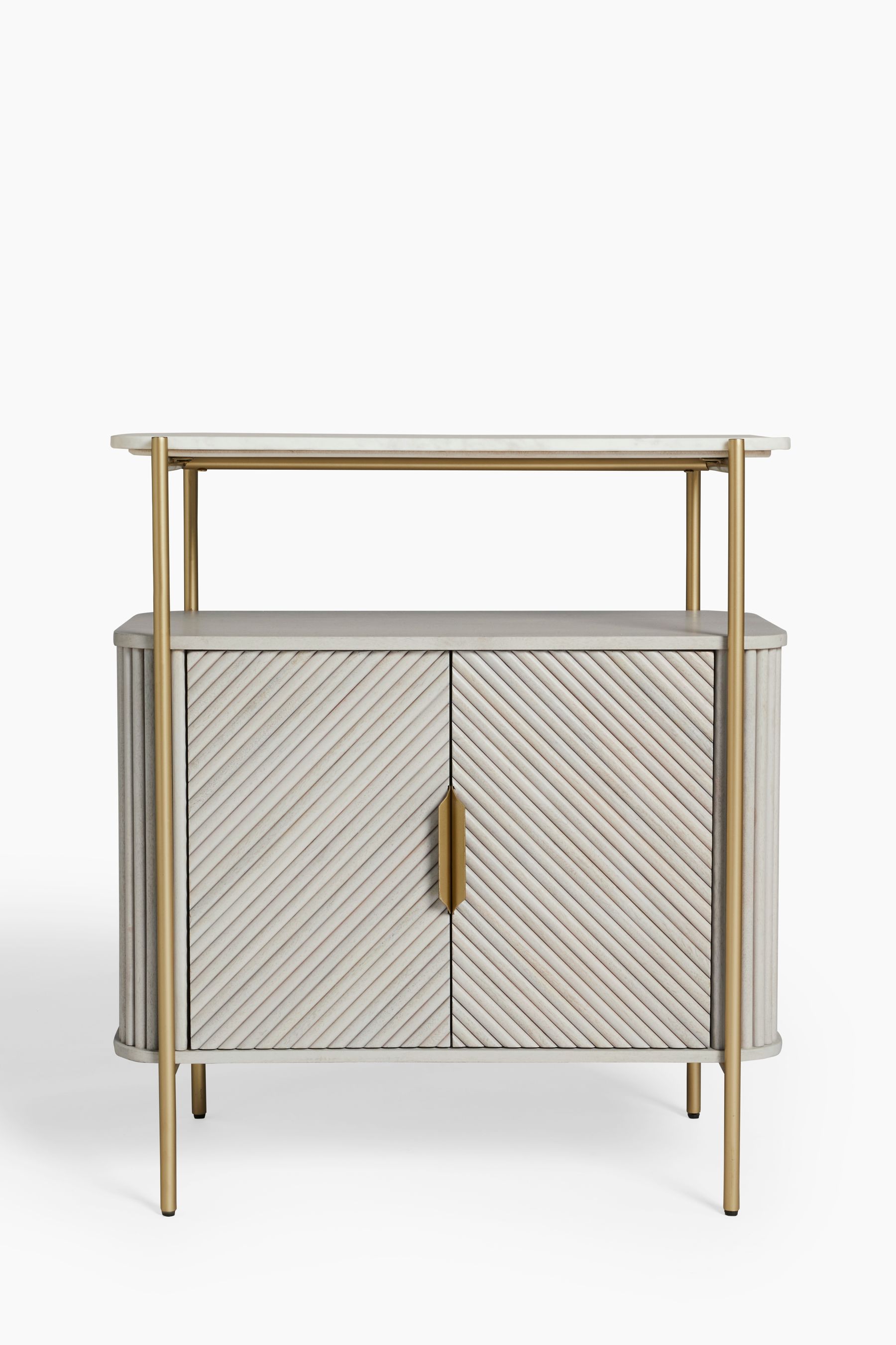 White gloss deals drinks cabinet next