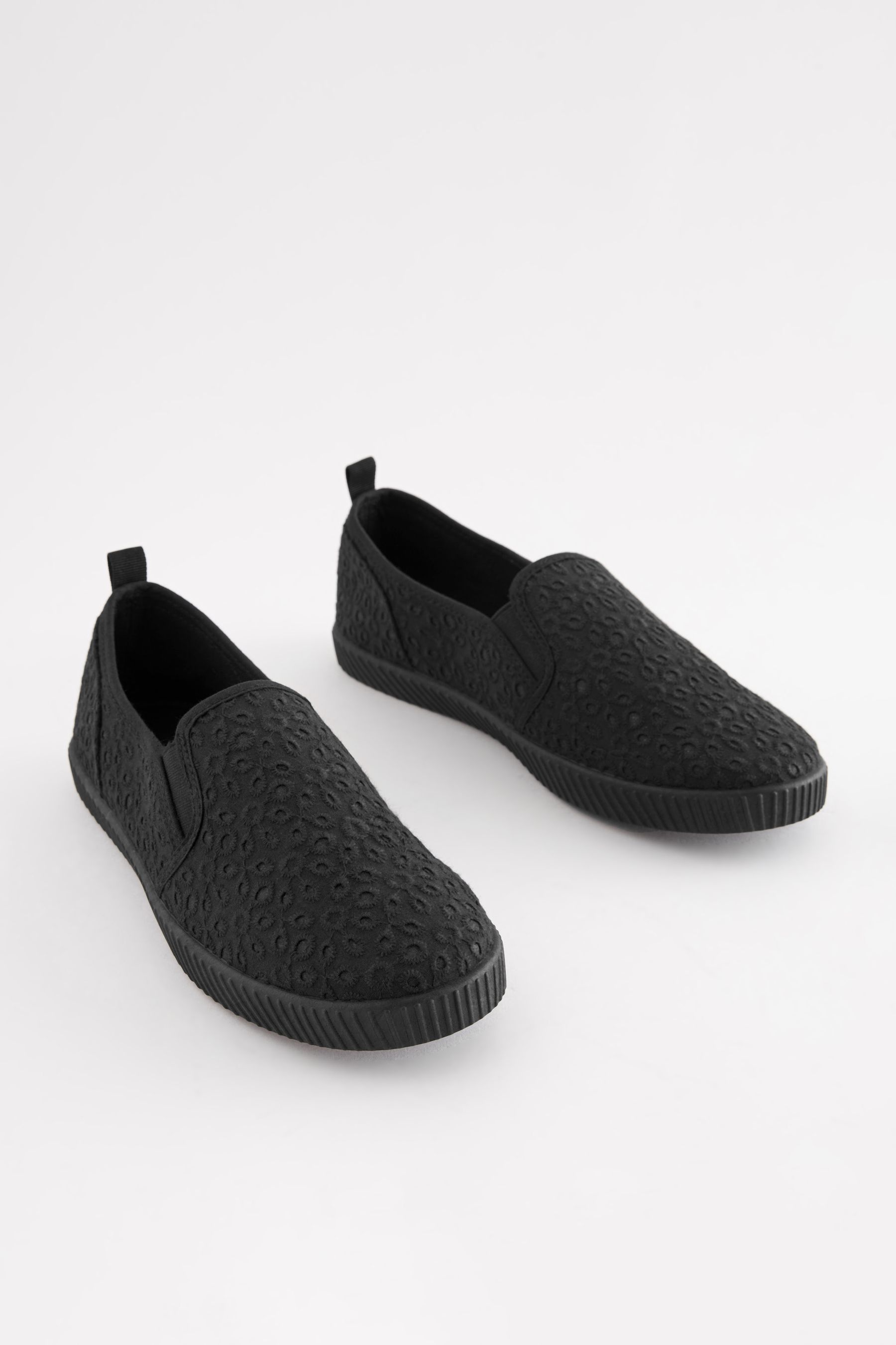 Black slip on runners new arrivals
